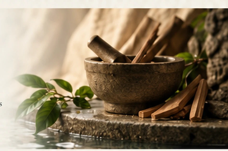 Botanical ingredients in natural light